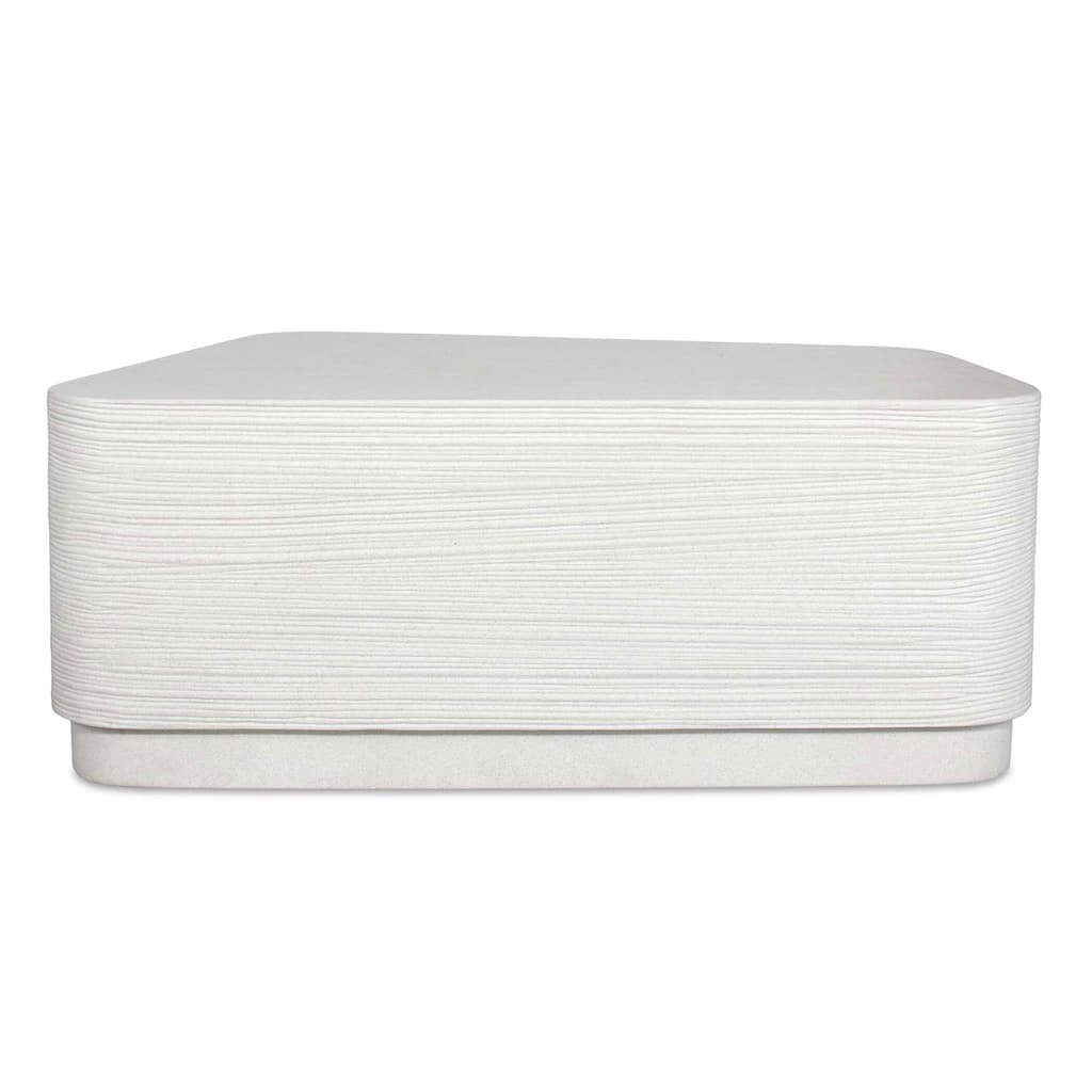 Uttermost Saltwater White Concrete Coffee Table