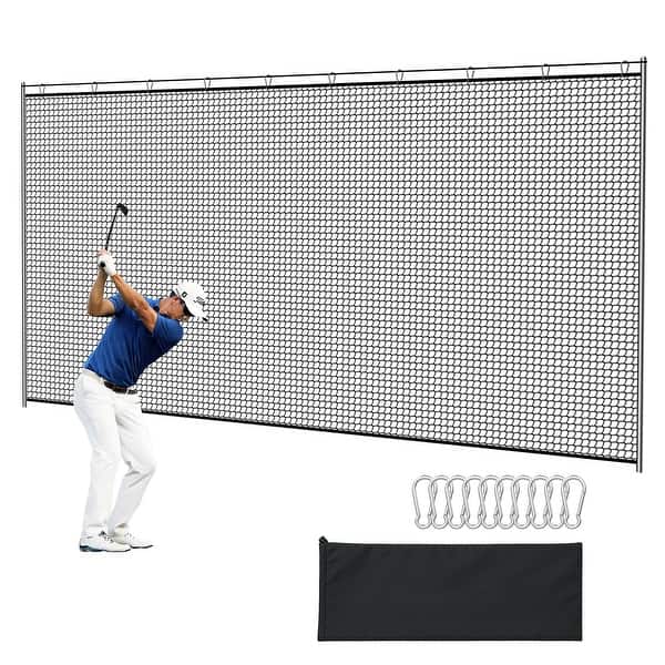slide 2 of 8, Zealfeel 10 x 20 ft Golf Practice Net: Durable Double-Seam Barrier Hitting Net with Carry Bag - 10x20 ft 10x20 ft