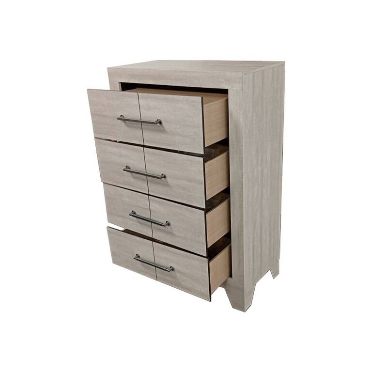 Best Quality Rustic Grey Oak Panel Bedroom Sets
