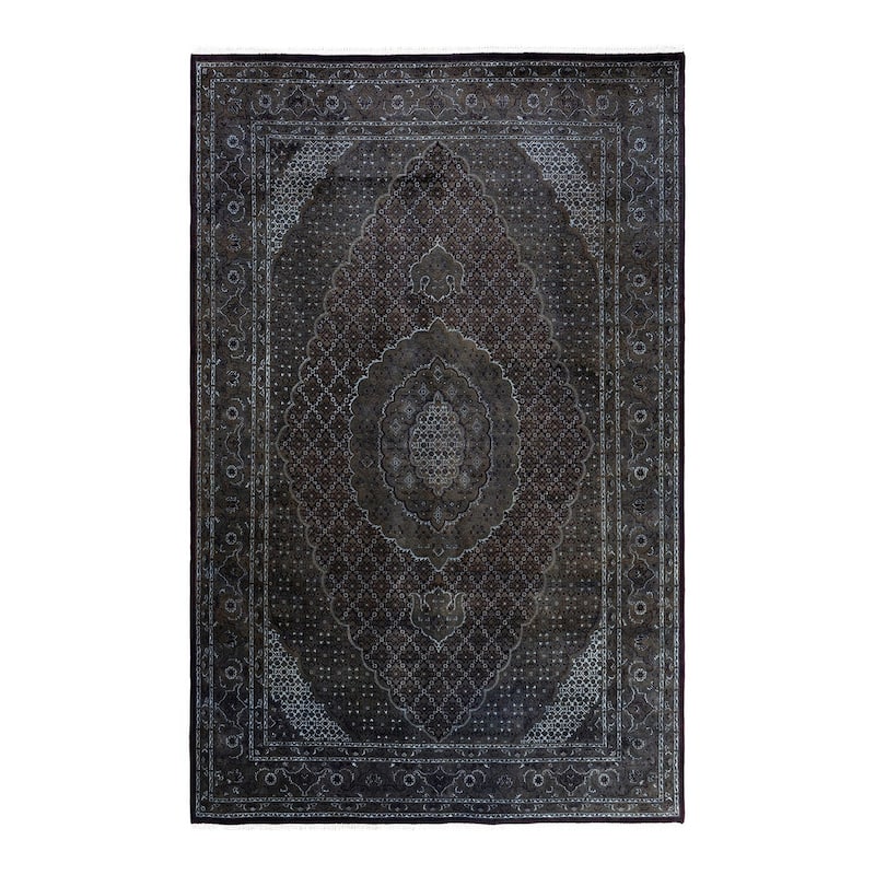 Fine Vibrance One-of-a-Kind Hand-Knotted Area Rug - Brown, 6' 5" x 10' 0" - 6' 5" x 10' 0"