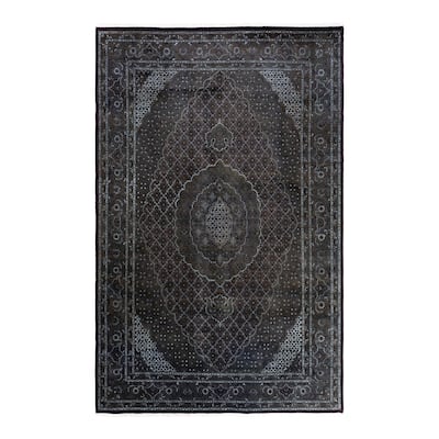 Fine Vibrance One-of-a-Kind Hand-Knotted Area Rug - Brown, 6' 5" x 10' 0" - 6' 5" x 10' 0"