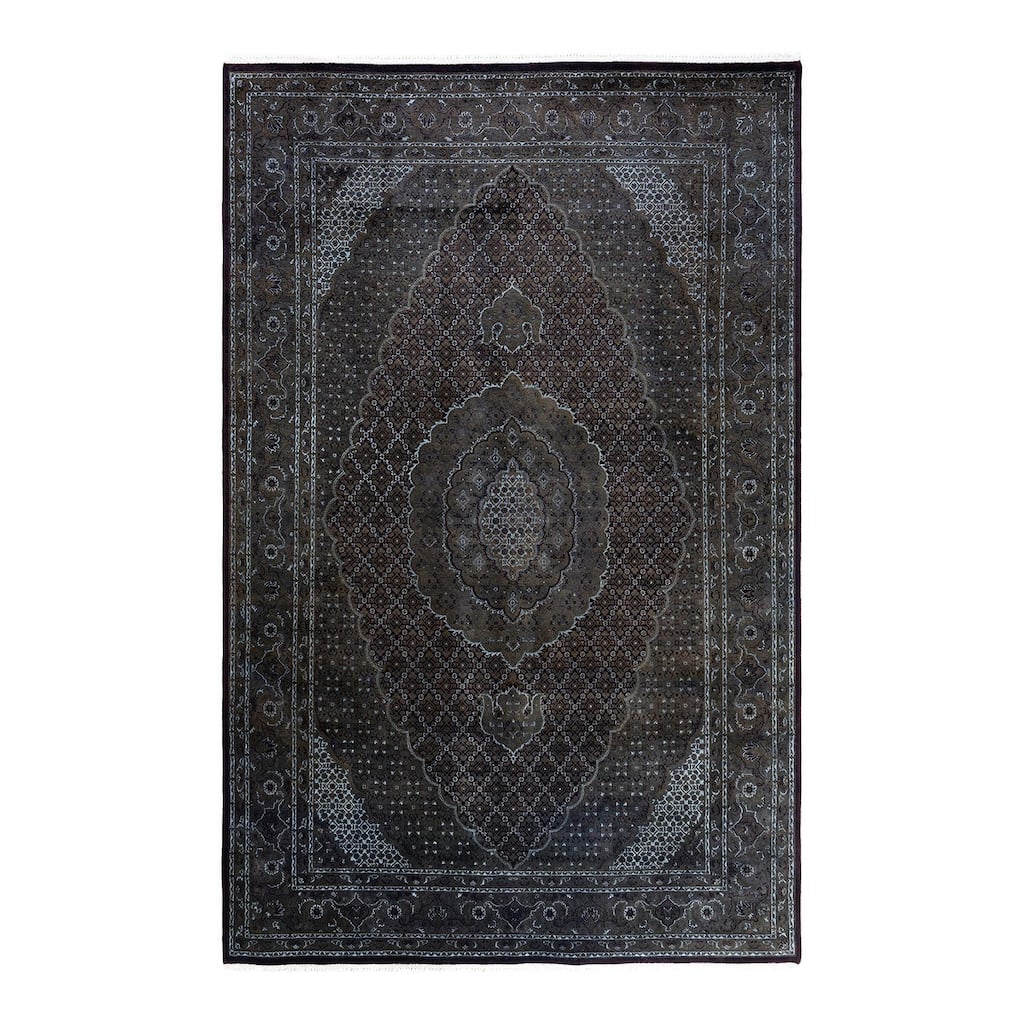 Fine Vibrance One-of-a-Kind Hand-Knotted Area Rug - Brown, 6' 5" x 10' 0" - 6' 5" x 10' 0"