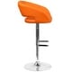 preview thumbnail 150 of 178, Vinyl Adjustable Height Barstool with Rounded Mid-Back