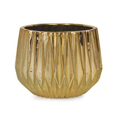 Gold Patterned Planter