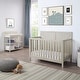 preview thumbnail 1 of 7, 4-in-1 Solid Wood Convertible Crib Washed Gray Grey