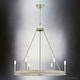 preview thumbnail 3 of 3, Luxury Modern Chandelier, 28.25H x 30W, with Minimalist Style, Brushed Nickel, UHP4564 by Urban Ambiance