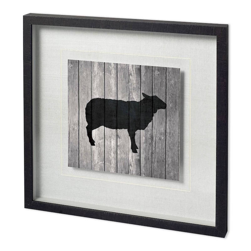 Barn Sheep Framed Art Print