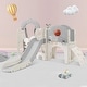 preview thumbnail 3 of 7, 8 in 1 Toddler Slide and Swing Set, Kids Playground Climber Slide Playset w/ Basketball Hoop & Non-Slip Steps for Indoor Outdoor