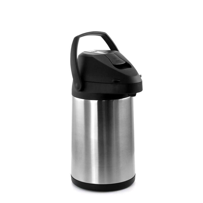 MegaChef 3 Quart Stainless Steel Airpot, Hot Water Dispenser for Coffee and Tea