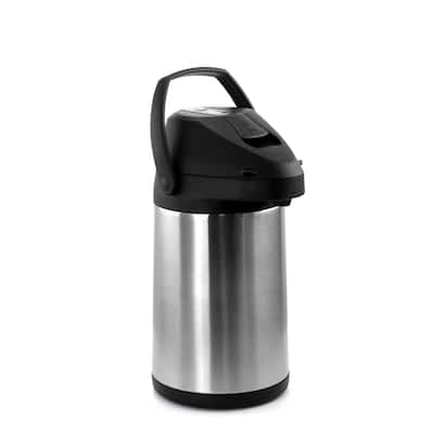 MegaChef 3 Quart Stainless Steel Airpot, Hot Water Dispenser for Coffee and Tea