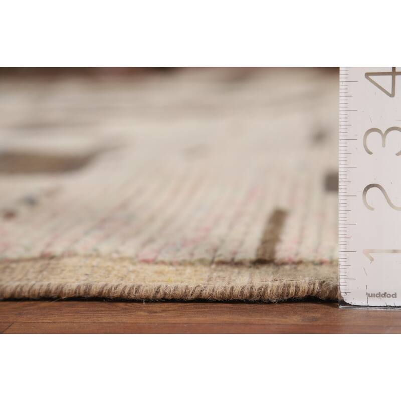 Abstract Moroccan Modern Area Rug Handmade Wool Carpet - 8'0" x 11'11"