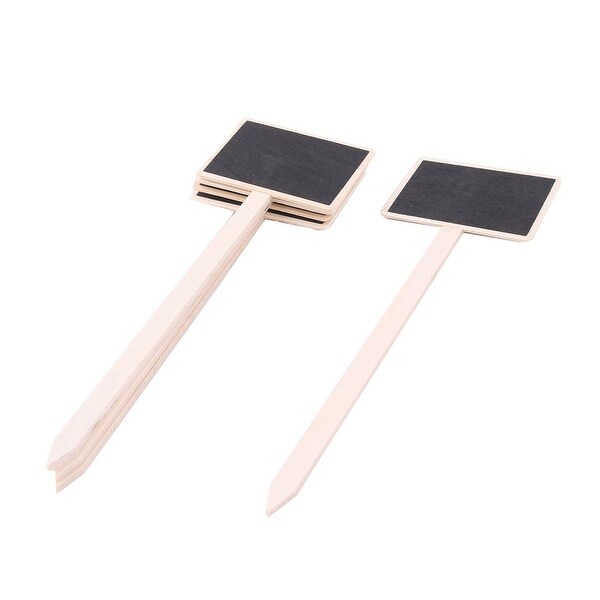 Wood Rectangle Message Standing Table Number Chalkboardboard 5Pcs - Black. Opens flyout.