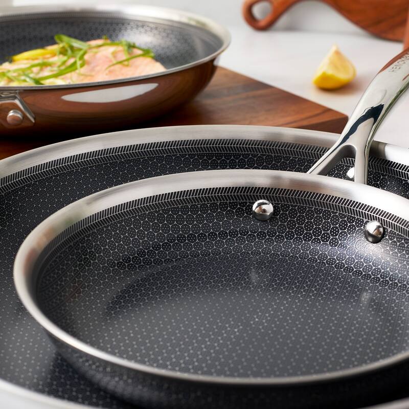 Henckels Paradigm Ceramic 2-pc Stainless Steel Dual Performance Fry Pan Set