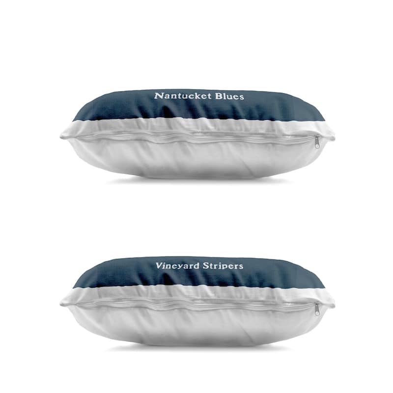 Stupell Coastal Fish on Navy Blue Decorative Printed Throw Pillow Design by Phillipa Katz (Set of 2)