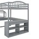 preview thumbnail 13 of 44, Wooden Versatile Full Loft Bed with Desk,Storage and Tri-fold Mirror