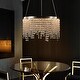preview thumbnail 7 of 8, CurveCurio 15.7" Modern Luxury Hanging Light Elegance Crystal Pendant Chandelier - 15.7" * 15.7" * 7.9"