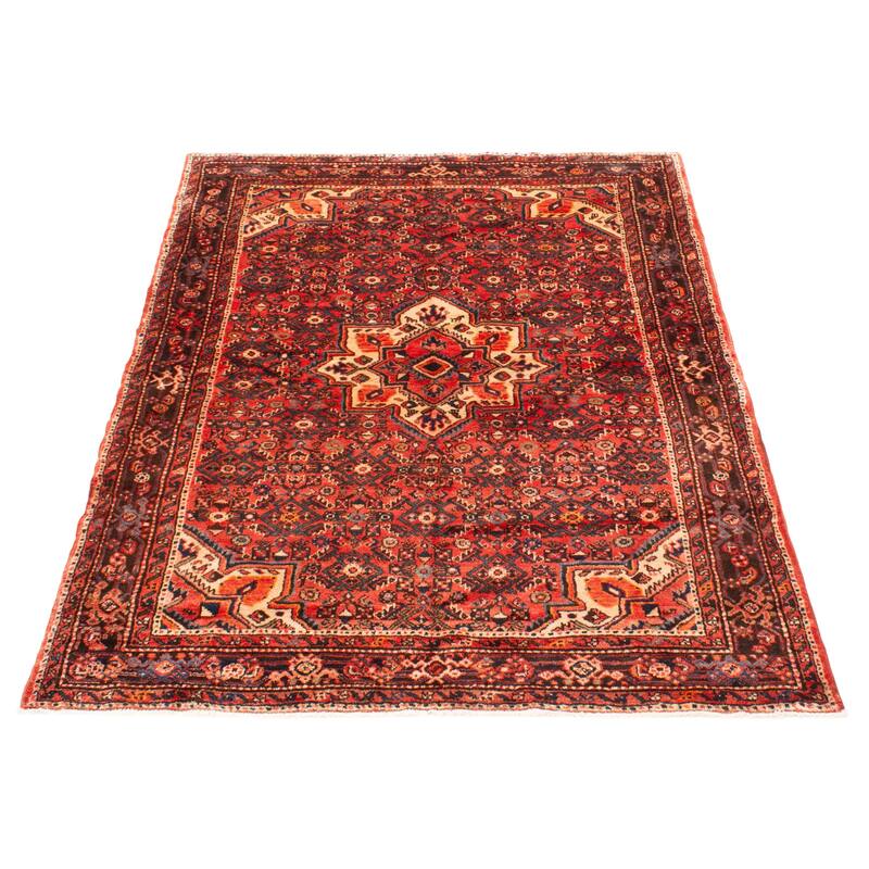 ECARPETGALLERY Hand-knotted Andelz Red Wool Rug - 5'4 x 10'6
