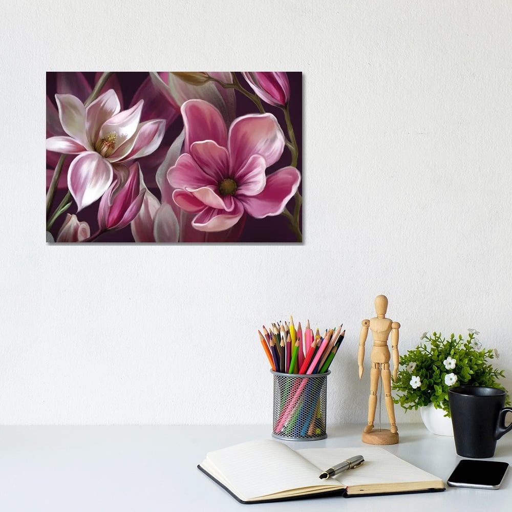 iCanvas "Pink Magnolia" by Juliana Loomer Canvas Print