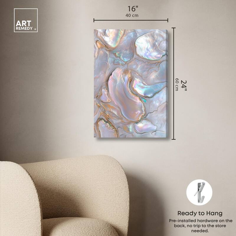Fluid Preciousness III Canvas by Art Remedy, Gallery Wrapped