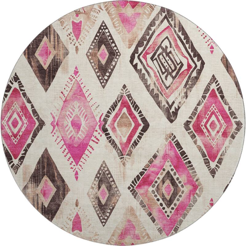 Premium Washable Super Soft Modern Diamonds Mayfield Rug