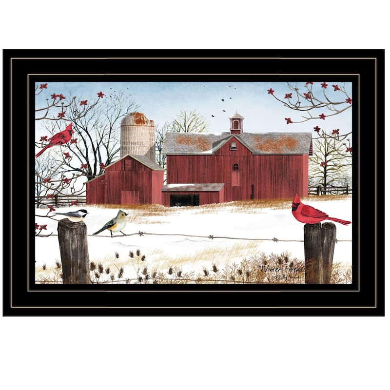 TrendyDecor4U Contemporary "Winter Days" Framed Print Wall Art by Billy Jacobs