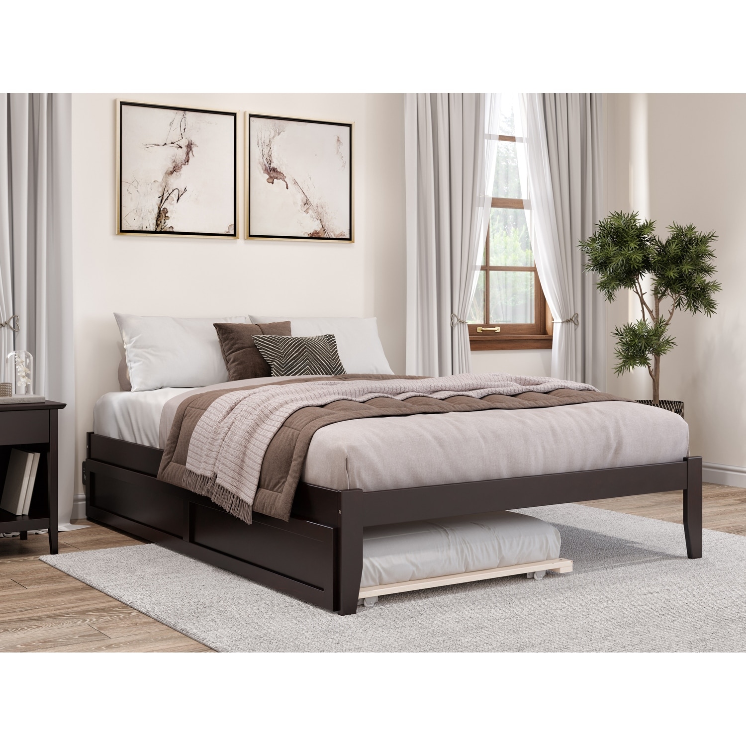 Queen twin new arrivals trundle bed