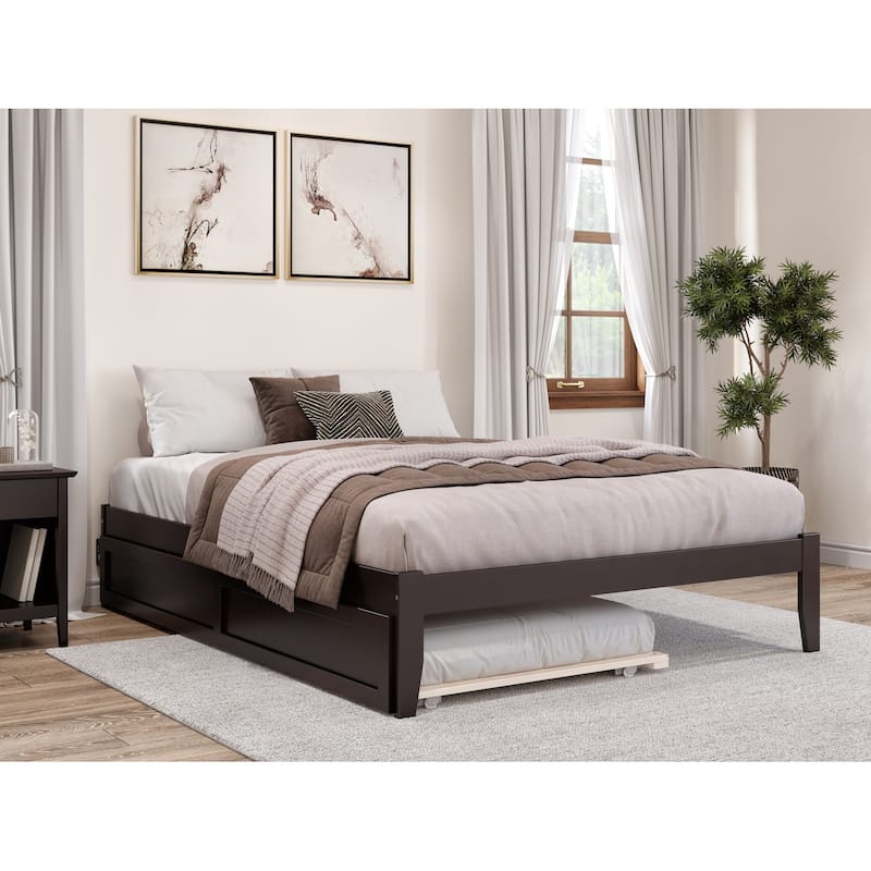 Colorado Queen Bed with Twin XL Trundle in Espresso