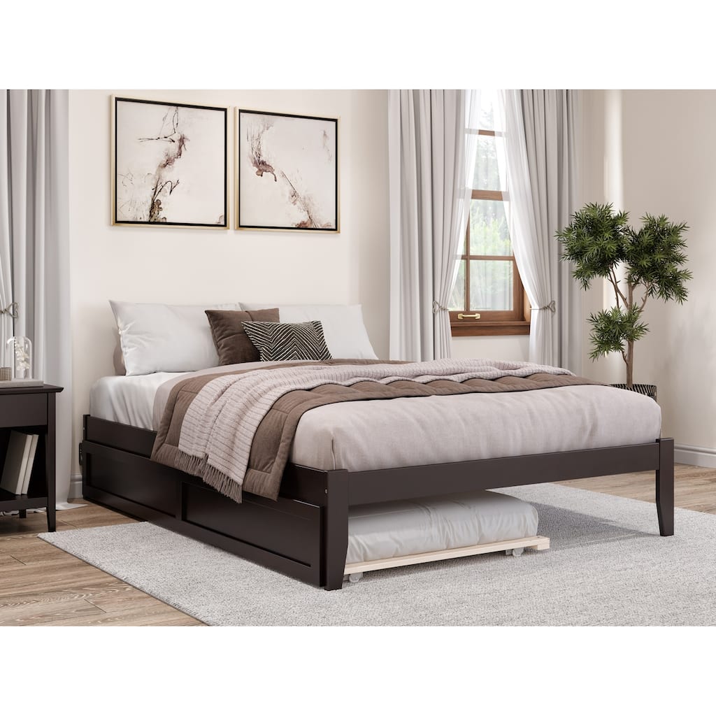 Colorado Queen Bed with Twin XL Trundle in Espresso