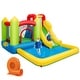 preview thumbnail 1 of 8, Gymax Inflatable Bounce House Water Slide Bouncer Pool w/ Climbing Kids