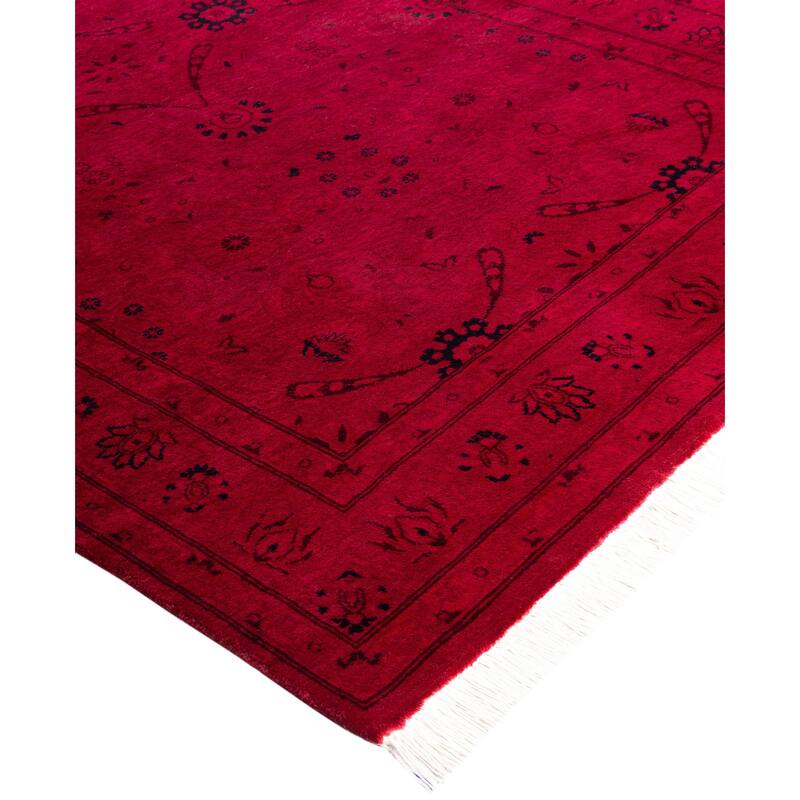 Overdyed One-of-a-Kind Hand-Knotted Area Rug - Pink - 3' 2" x 5' 0"