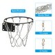 preview thumbnail 4 of 4, 13 Loops Standard Heavy Galvanized Steel Basketball Hoop Net, Silver Tone
