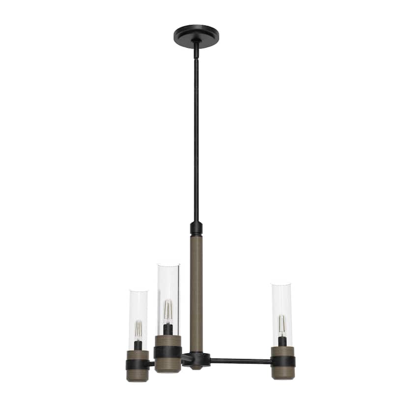 Hunter River Mill Chandelier - Dining Room, Entry - Modern Mountain, Rustic, Round, Industrial