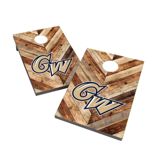 slide 2 of 5, George Washington University Colonials 2x4 Cornhole Bag Toss Game