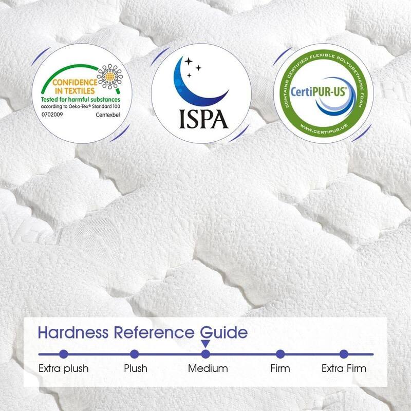 14 Inch Memory Foam Hybrid Mattress in a Box for Pressure Relief