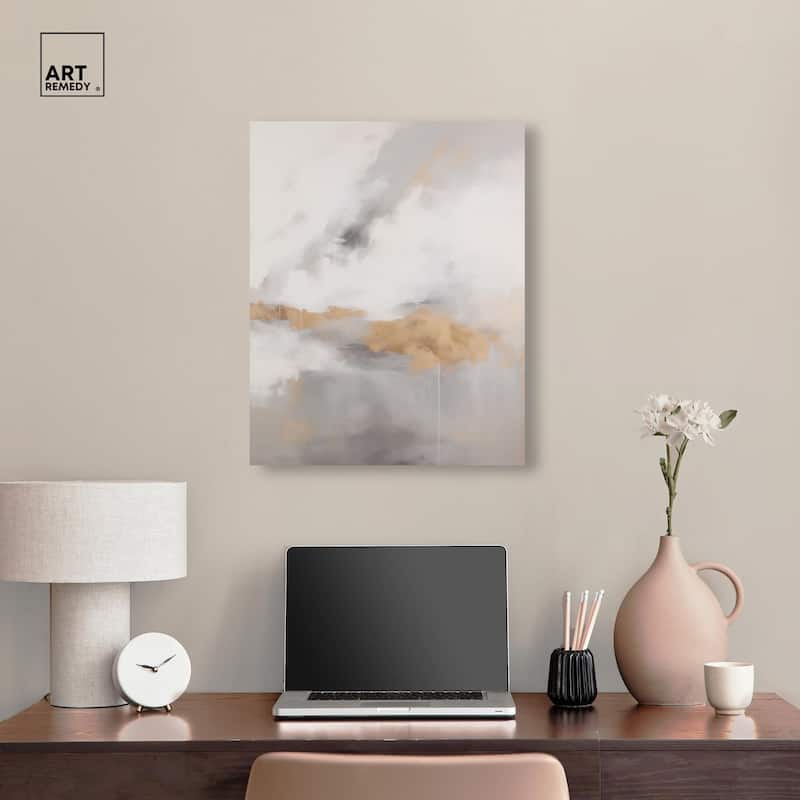 Fleeting Gold II Canvas by Art Remedy, Gallery Wrapped