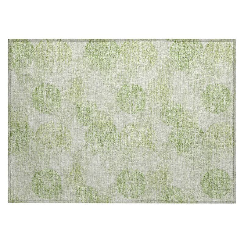 Machine Washable Indoor/ Outdoor Boho Sphere Chantille Rug