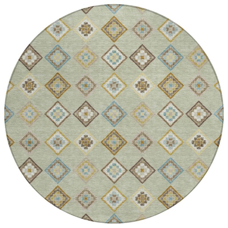 Machine Washable Indoor/ Outdoor Global Flagler Chantille Rug