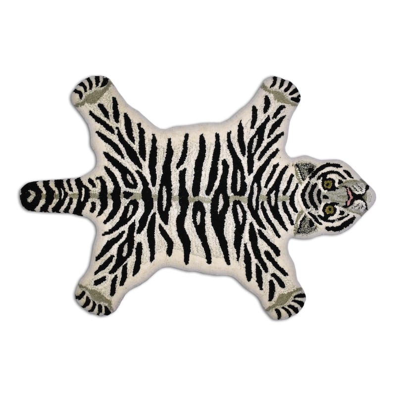 Fabstyles Animal Wool Printed Area Rag Rug Living Room, Hallway