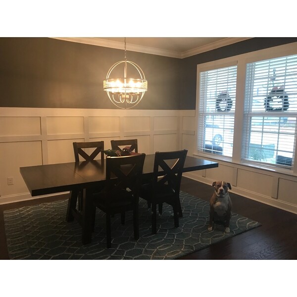 Shop I Love Living Victoria Orb 6 Light Distressed Silver Chandelier Shop I Love Living Victoria Orb 6 Light Distressed Silver Chandelier