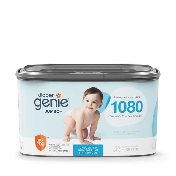 slide 2 of 5, Diaper Genie Jumbo Plus Square Refill 80 ft - 1080 ct