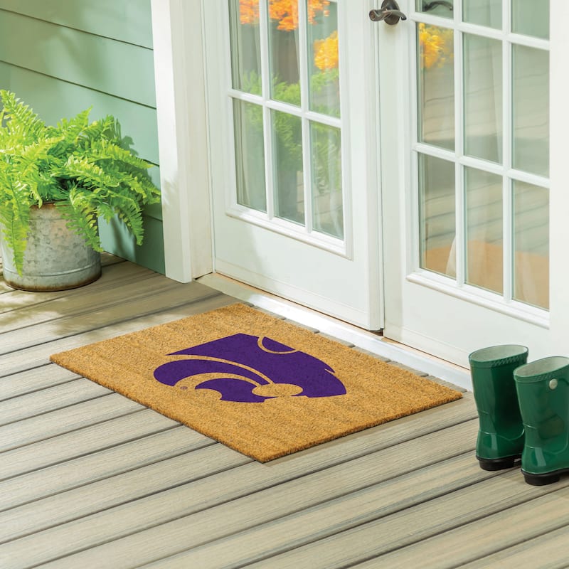Kansas State University Full Color Indoor/Outdoor Coir Mat - 36" x 24"