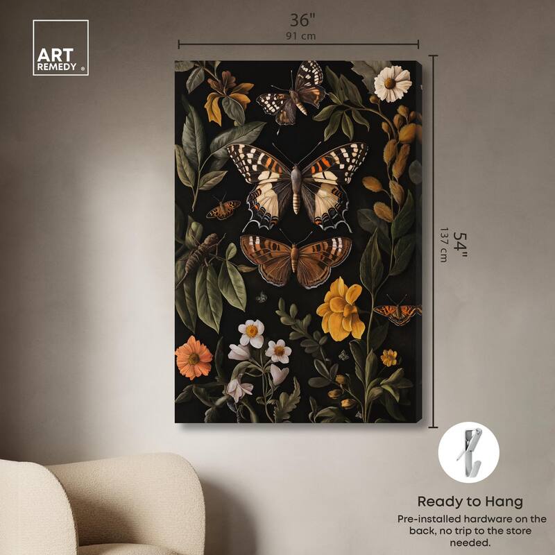 Winged Visitors I Canvas by Art Remedy, Gallery Wrapped