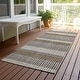 preview thumbnail 146 of 149, Machine Washable Indoor/ Outdoor Cabana Stripe Chantille Rug Chocolate - 2'3" x 7'6"