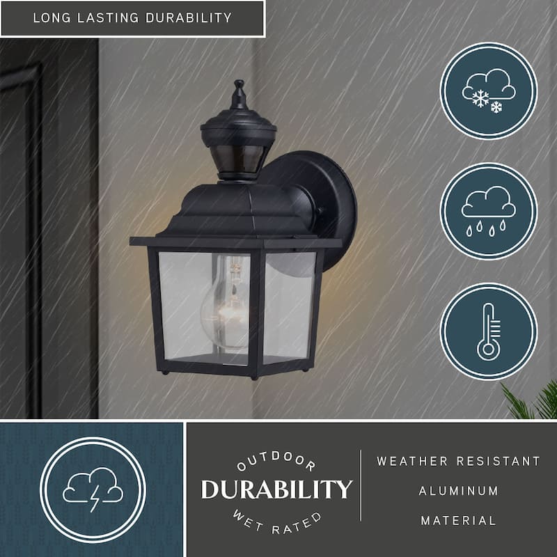Vaxcel Lighting T0732 Bedford 10" Tall Outdoor Wall Sconce with Clear