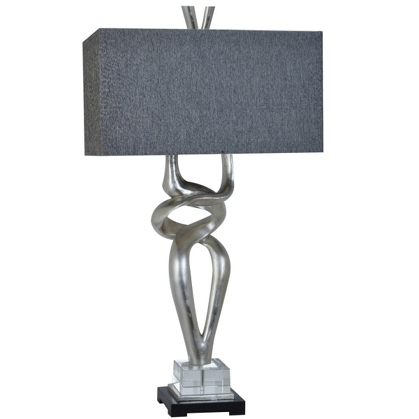 Coventry Silver Leaf 37-inch Table Lamp - 20x11x37"