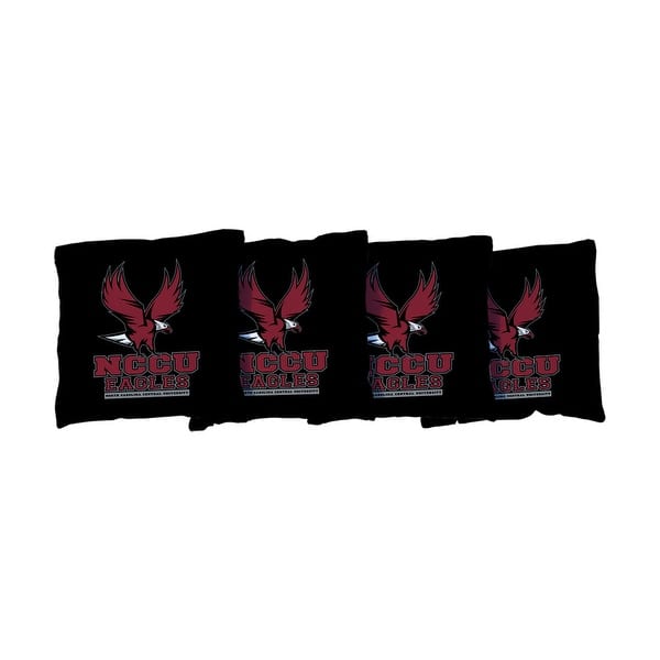 slide 2 of 3, North Carolina Central NCCU Eagles Black Cornhole Bags All-Weather Resin Filled
