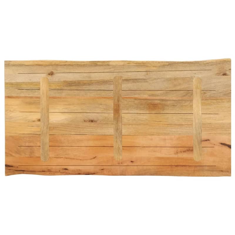 vidaXL Table Top Replacement Board Tabletop Accessory Solid Wood Live Edge