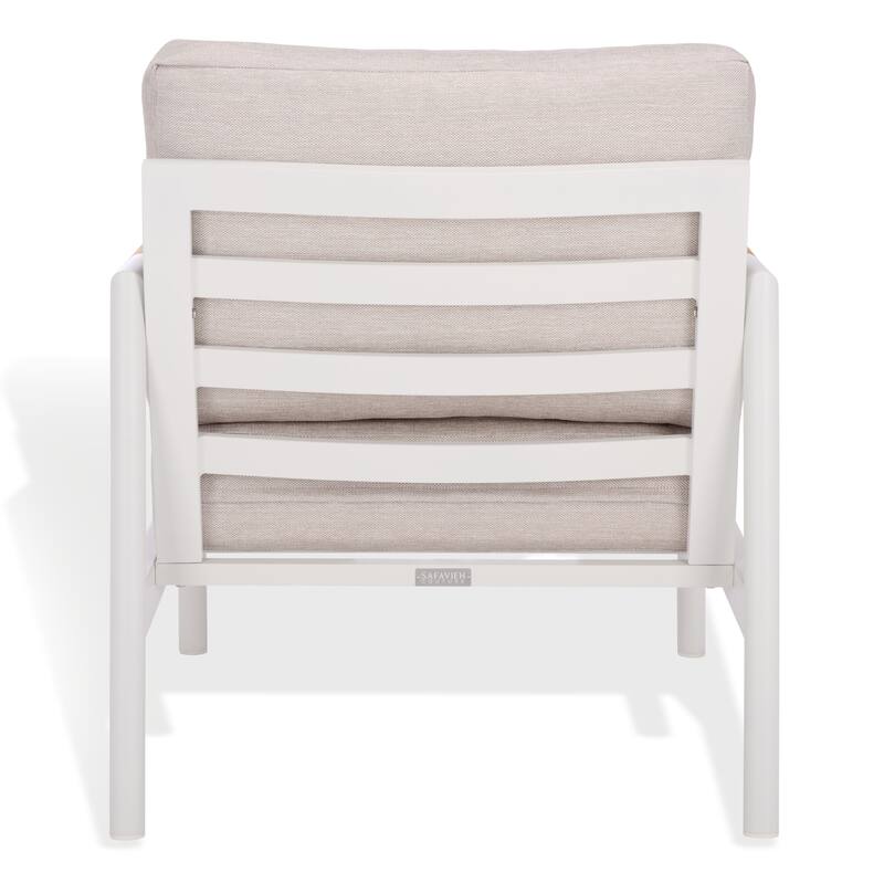 SAFAVIEH COUTURE Chryssa Aluminum Patio Chair - 28"W x 34"D x 29"H