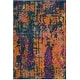 preview thumbnail 25 of 28, SAFAVIEH Madison Rajshri Vintage Boho Oriental Rug 4' x 6' - Blue/Orange - Rectangle