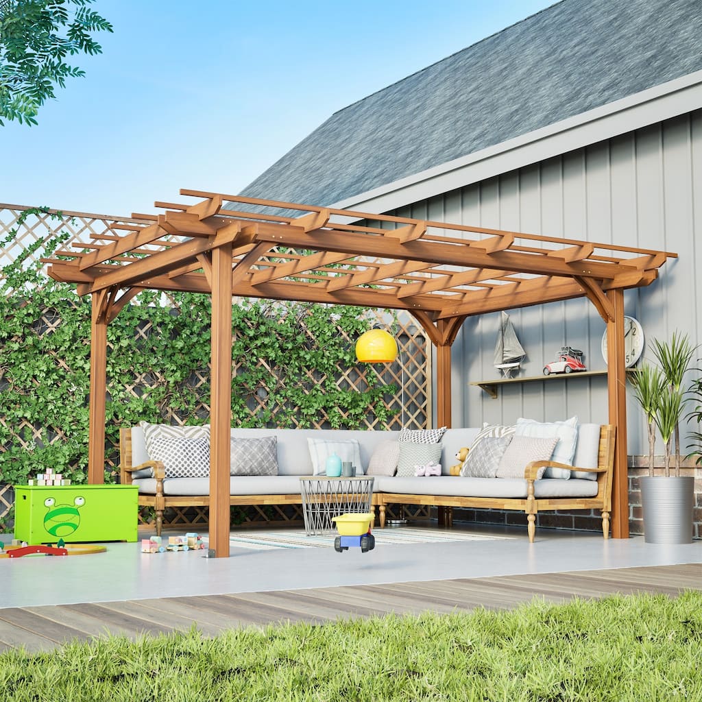 Wooden Grape Pergola for Climbing Plant Support for Garden